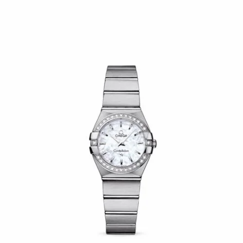 Omega Constellation Quartz 24 Brushed Stainless Steel / Diamond / MOP 123.15.24.60.05.001 (12315246005001)